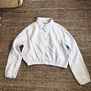 Rachel Zoe 100 % linen summer blouse